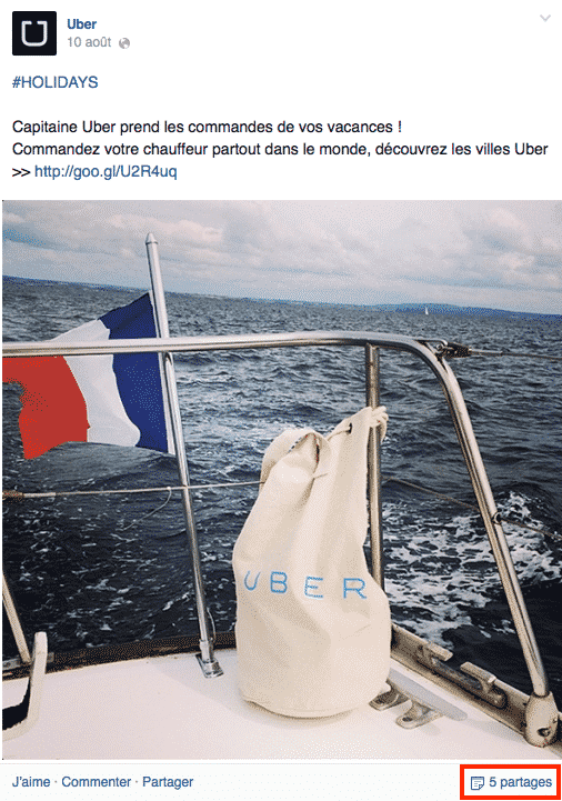 Uber partages