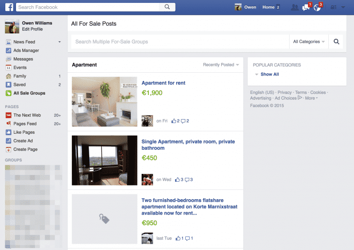 Ventes Groupes Facebook