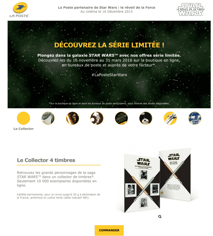 Star Wars Brand La Poste