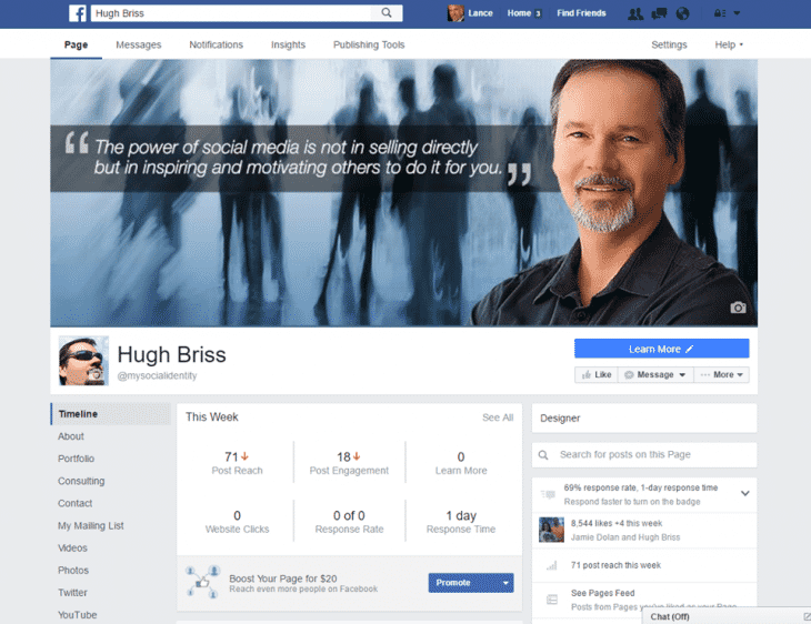 Nouveau design Facebook