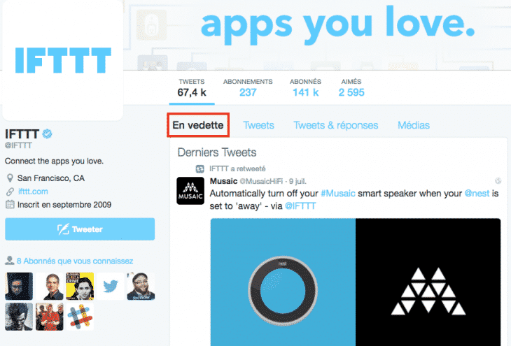En vedette Twitter