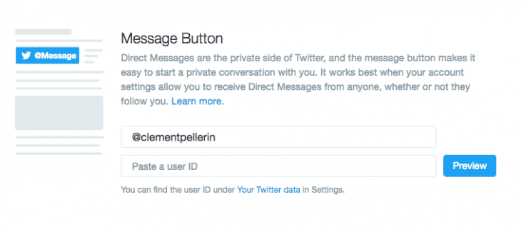 Message Prive Twitter Site Internet