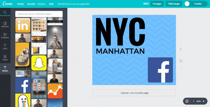 AJouter Images Canva