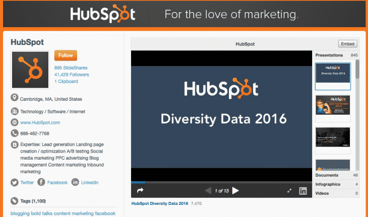 Hebergement de presentations