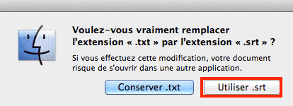 Conversion fichier SRT
