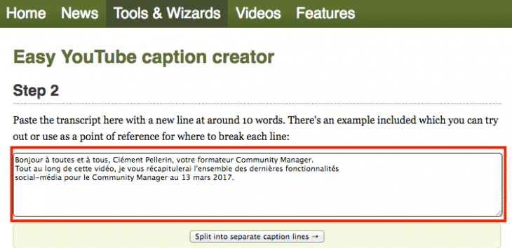 Script Youtube Encadrer