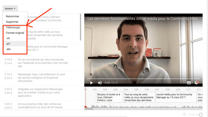 Telecharger Sous-titres Youtube