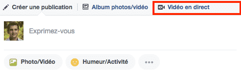 Video en direct Facebook