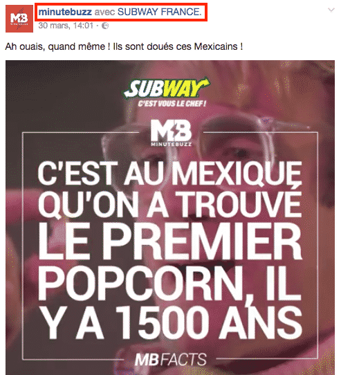 Branded Content Minute Buzz