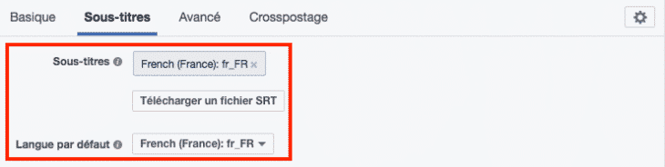 Sous Titres Facebook