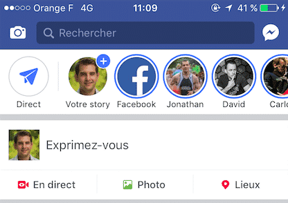 Stories Facebook Mobile
