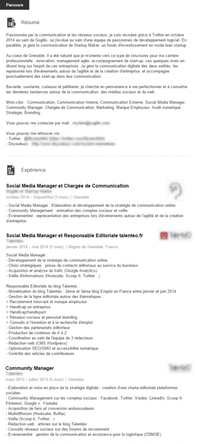 CV Linkedin