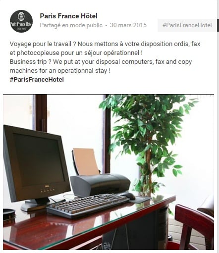 Hotel - Formation reseaux sociaux