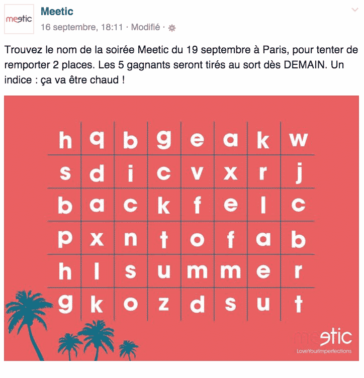 Application rencontre via facebook