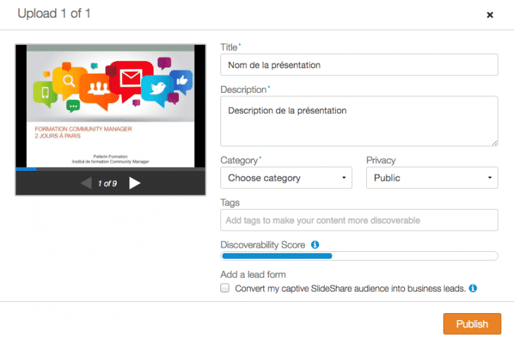 Upload Presentation