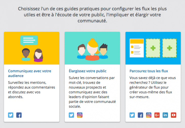 Configuration Accueil Hootsuite