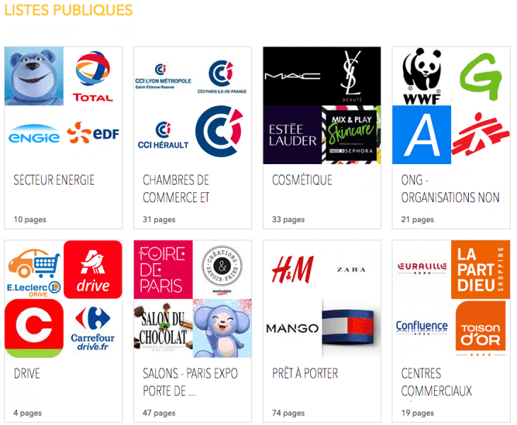 Listes publiques Make Me Stats