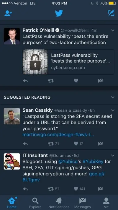 Articles Recommandes Twitter
