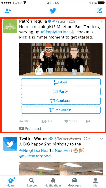 Direct Message Cards Twitter