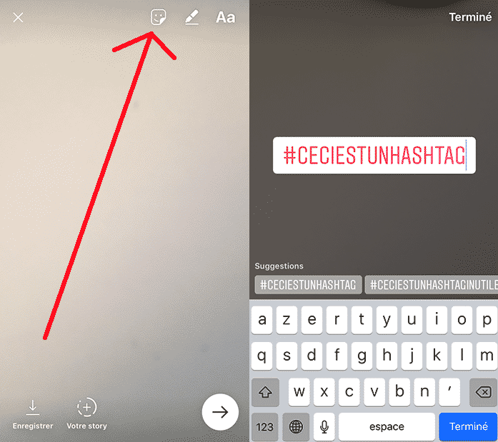 Hashtag Stickers Instagram
