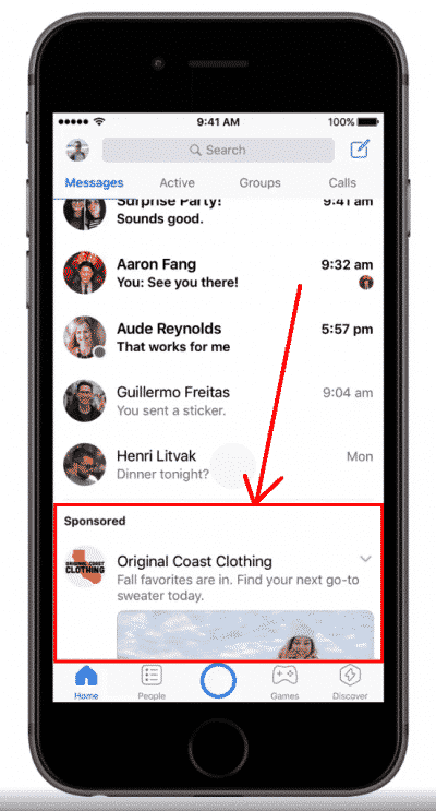 Messages Sponsorises Sur Messenger