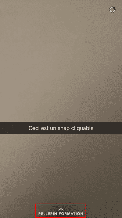 Snap cliquable
