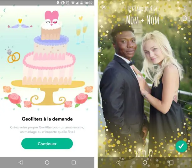 Filtres Geolocalises Smartphone