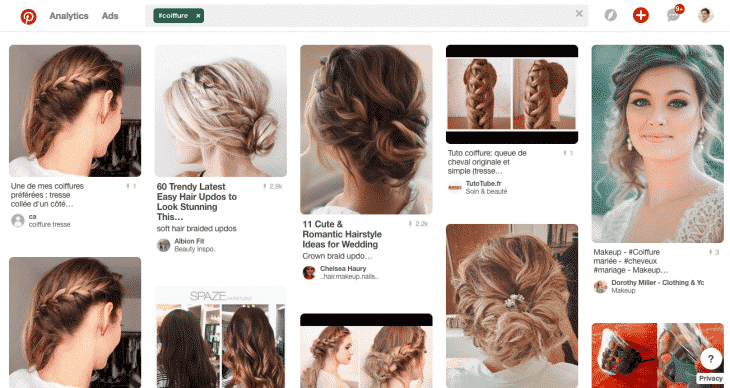 Coiffure Pinterest