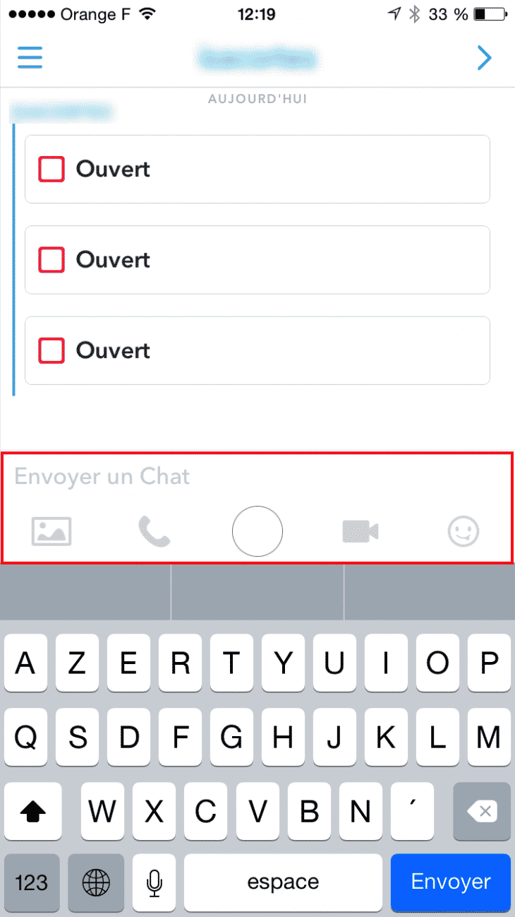 Chat Snapchat