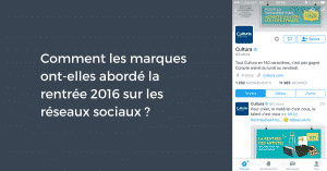 Comment les marques ont-elles abordé la rentrée 2016 sur les réseaux sociaux ?