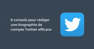 6 conseils pour rédiger une biographie de compte Twitter efficace