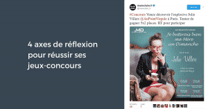 4 axes de réflexion pour réussir ses jeux-concours