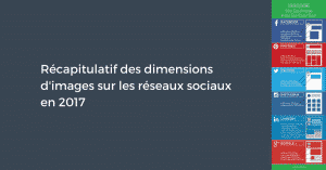 Récapitulatif des dimensions d'images sur les réseaux sociaux en 2017