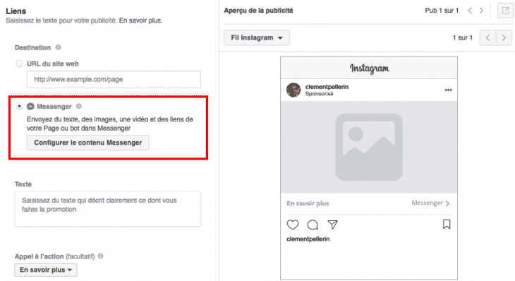 Messenger Instagram