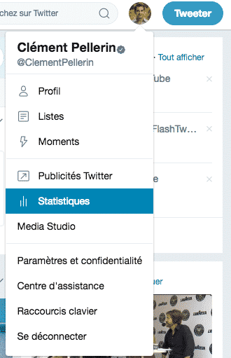 Acces aux Analytics Twitter