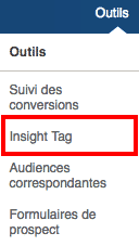 Insight Tag Dans Outils LinkedIn