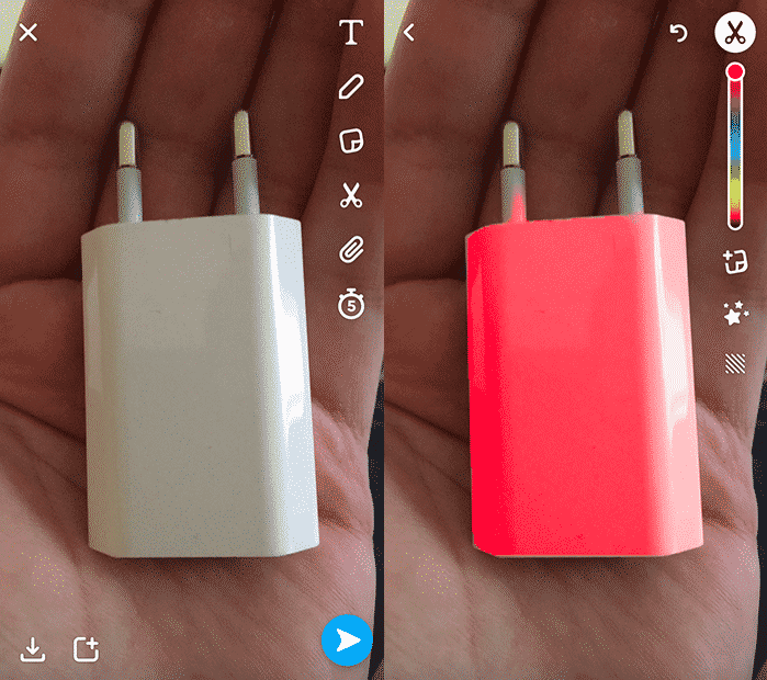Modification Couleur Objet Snapchat