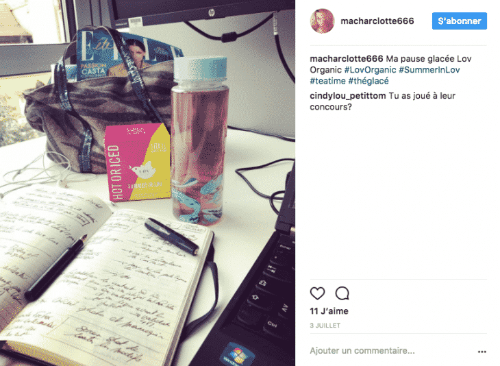 LovOrganic Jeu Instagram